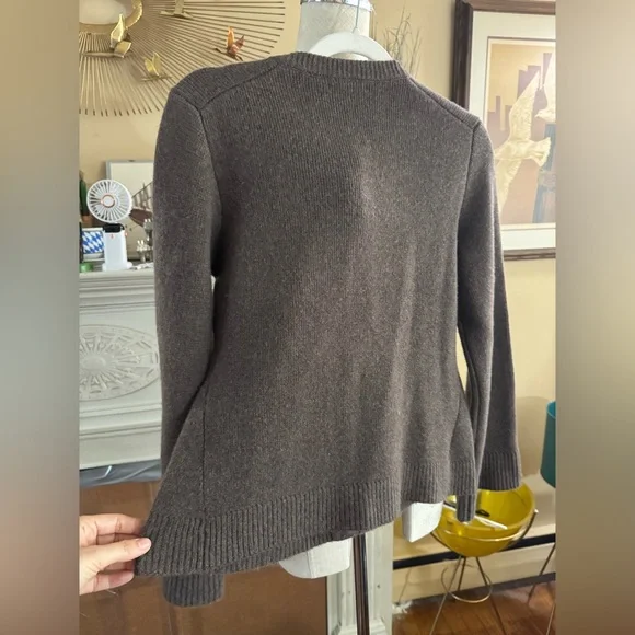 Quince Mongolian Cashmere Structured Cardigan in brown size S - Picture 16 of 16